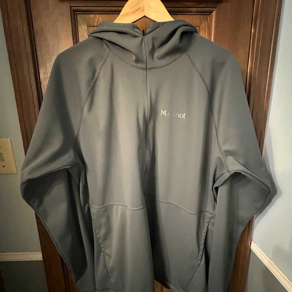 Marmot Gray Zip Up Men's Sweater